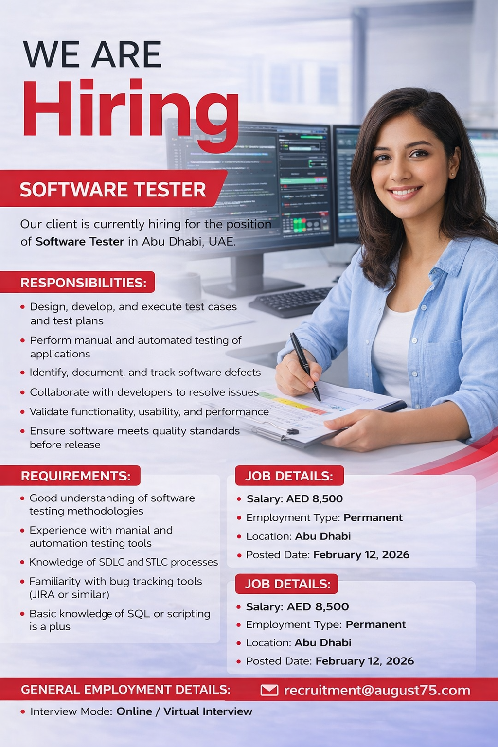 Software Tester Job UAE